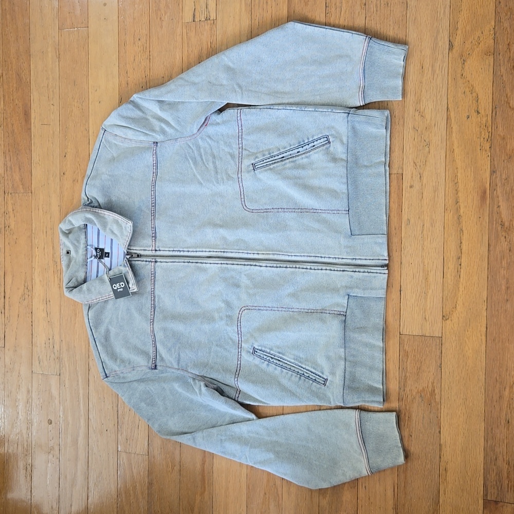 NWT QED STYLE Indigo Zip-up Jacket Men's Size XL